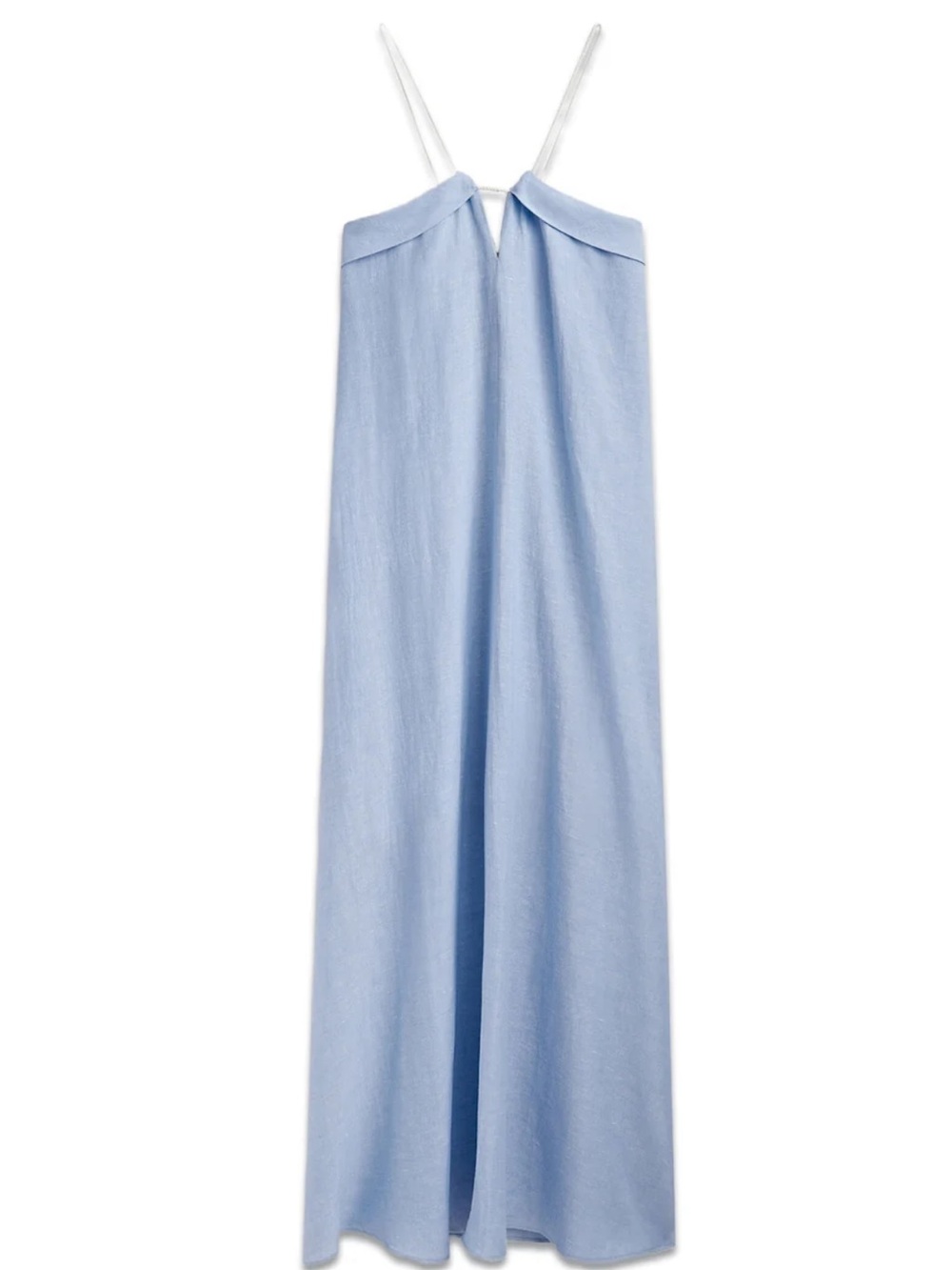 Massimo Dutti Light Blue Strappy Maxi Dress